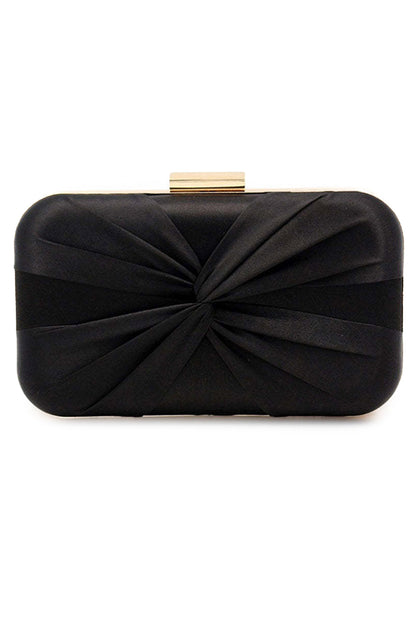 Klassische Clutch mit seidenartigem Verschluss