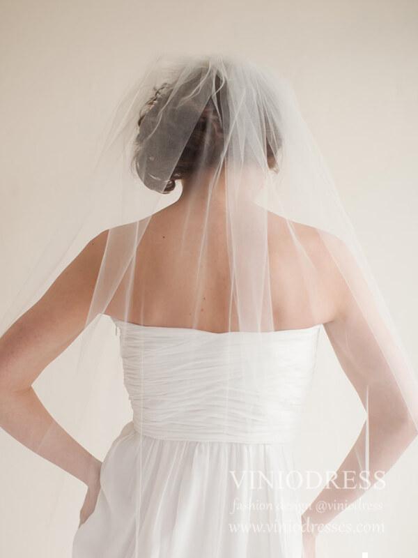 thumbnail image 2 of Classic Cathedral Wedding Veil - 118 Inch Long Single Tier With Comb 2 of 6
