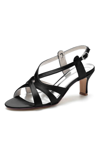 Asymmetrical Strappy One-strap Buckle Pumps