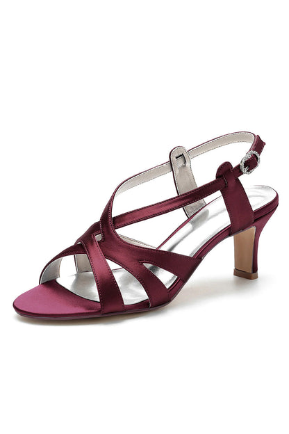 Cut-Out Asymmetrical Strappy Dressy Sandals