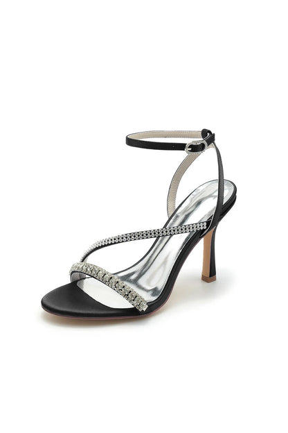 Roycebridal Single Strap Ankle Strap Wedding Shoes With Rhinestone