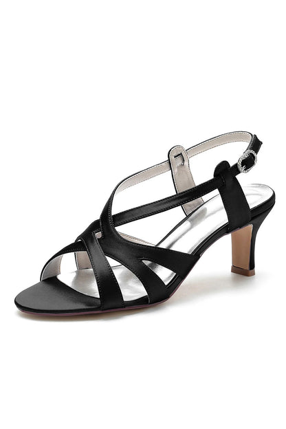 Cut-Out Asymmetrical Strappy Dressy Sandals
