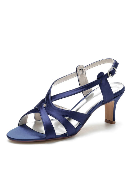 Cut-Out Asymmetrical Strappy Dressy Sandals