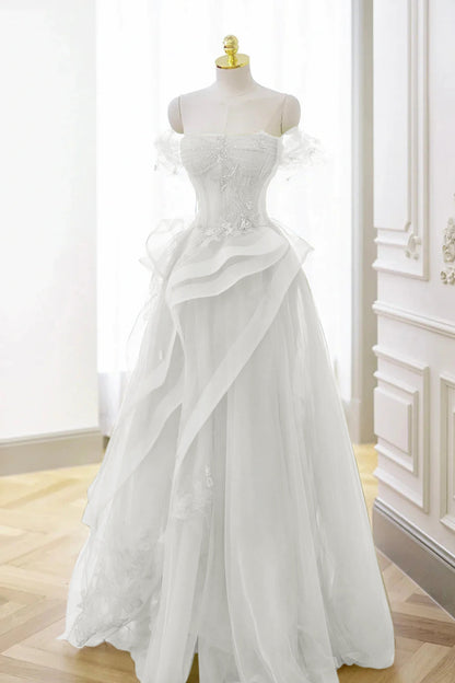 Roycebridal Nellie | Green Tulle Lace Long Prom Dress with Corset, Green Formal Party Dress