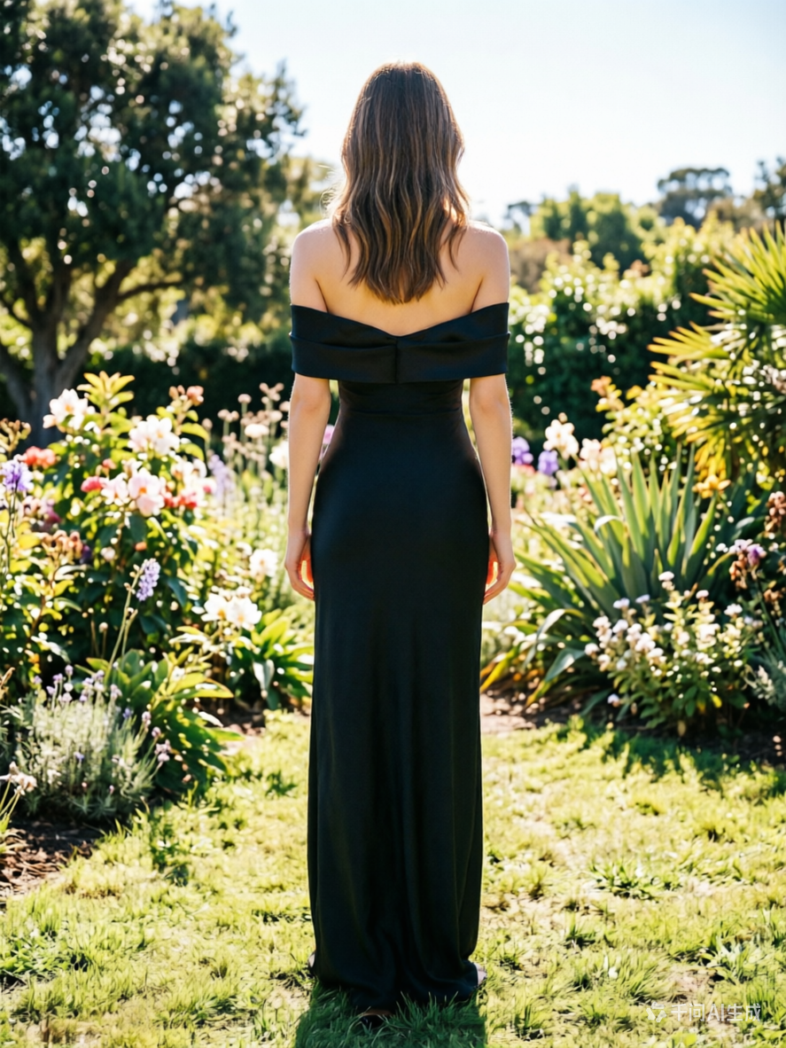 Black Off-the-Shoulder Mermaid Prom Dress Elegant Satin Evening Gown