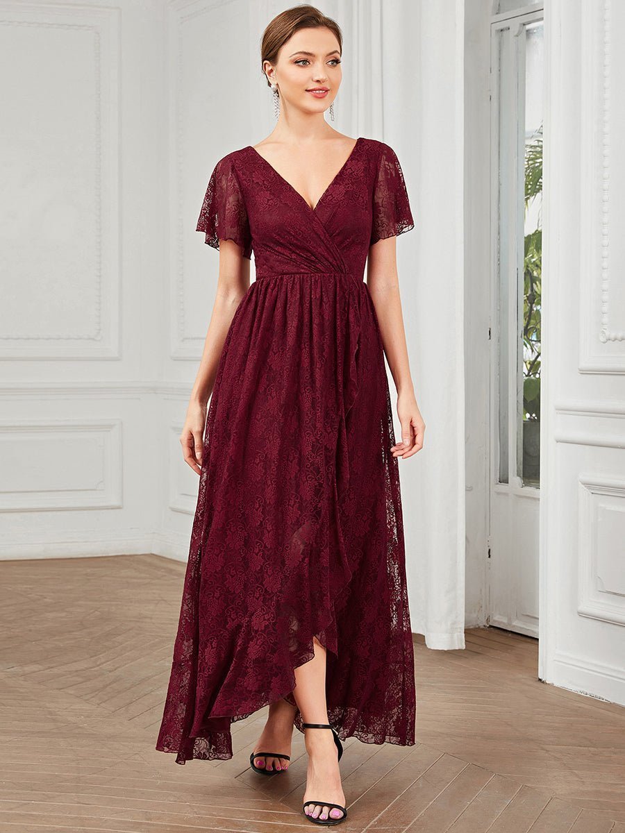 Roycebridal Steph burgundy lace mother of the groom dress express NZ wide