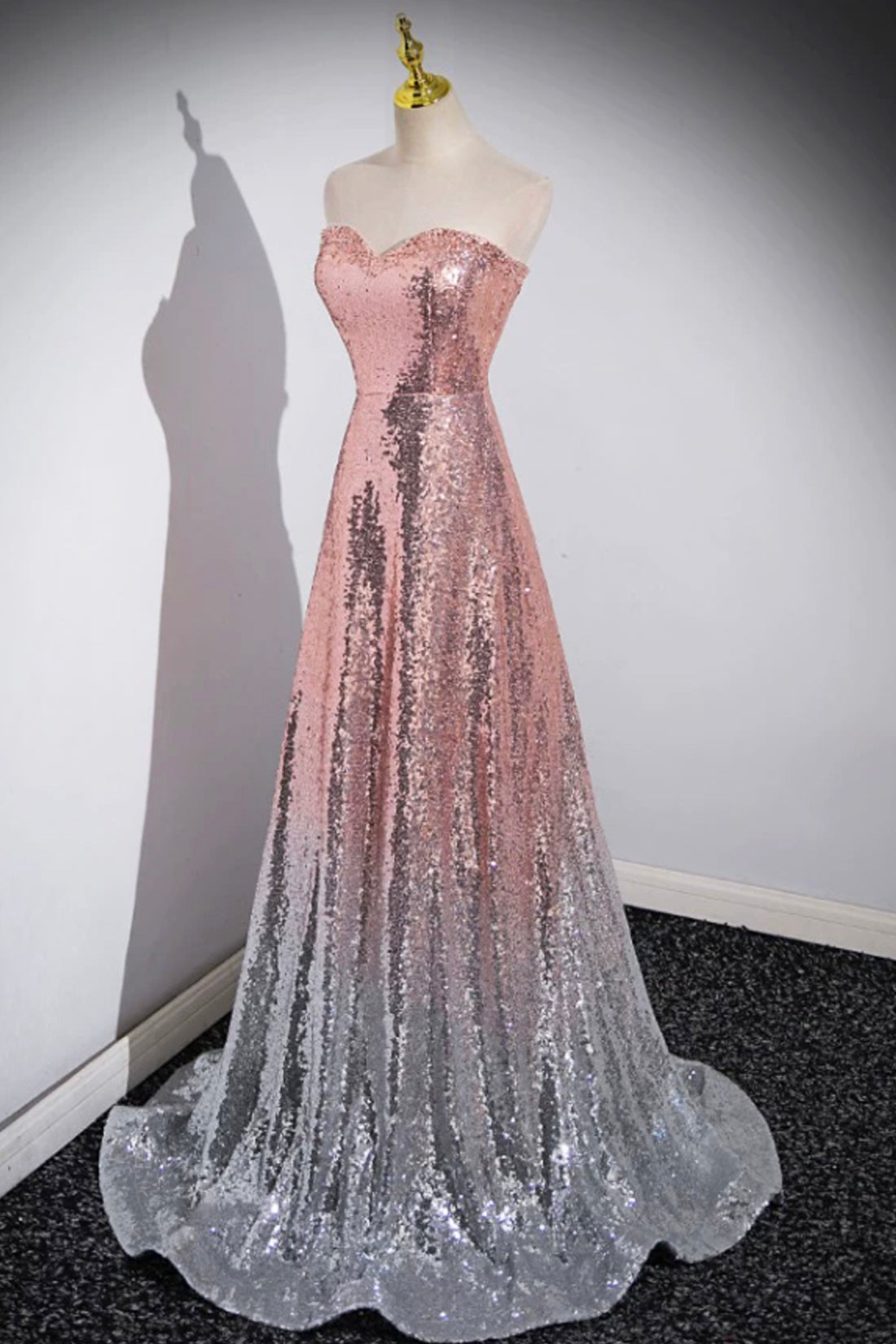 Roycebridal Roycebridal Cleo | Mermaid Sequins Long Prom Dress, Sparkling Sweetheart Neckline Ombre Evening Dress