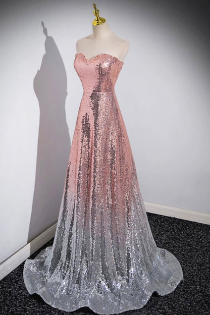 Roycebridal Roycebridal Cleo | Mermaid Sequins Long Prom Dress, Sparkling Sweetheart Neckline Ombre Evening Dress