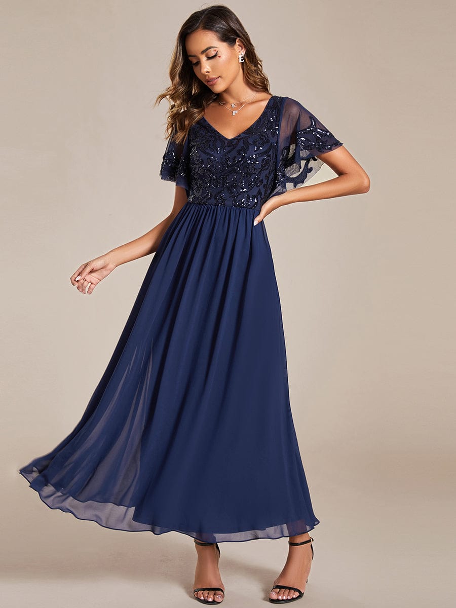 Roycebridal Virginia mother of the bride ankle length dress in navy s8 Express NZ wide