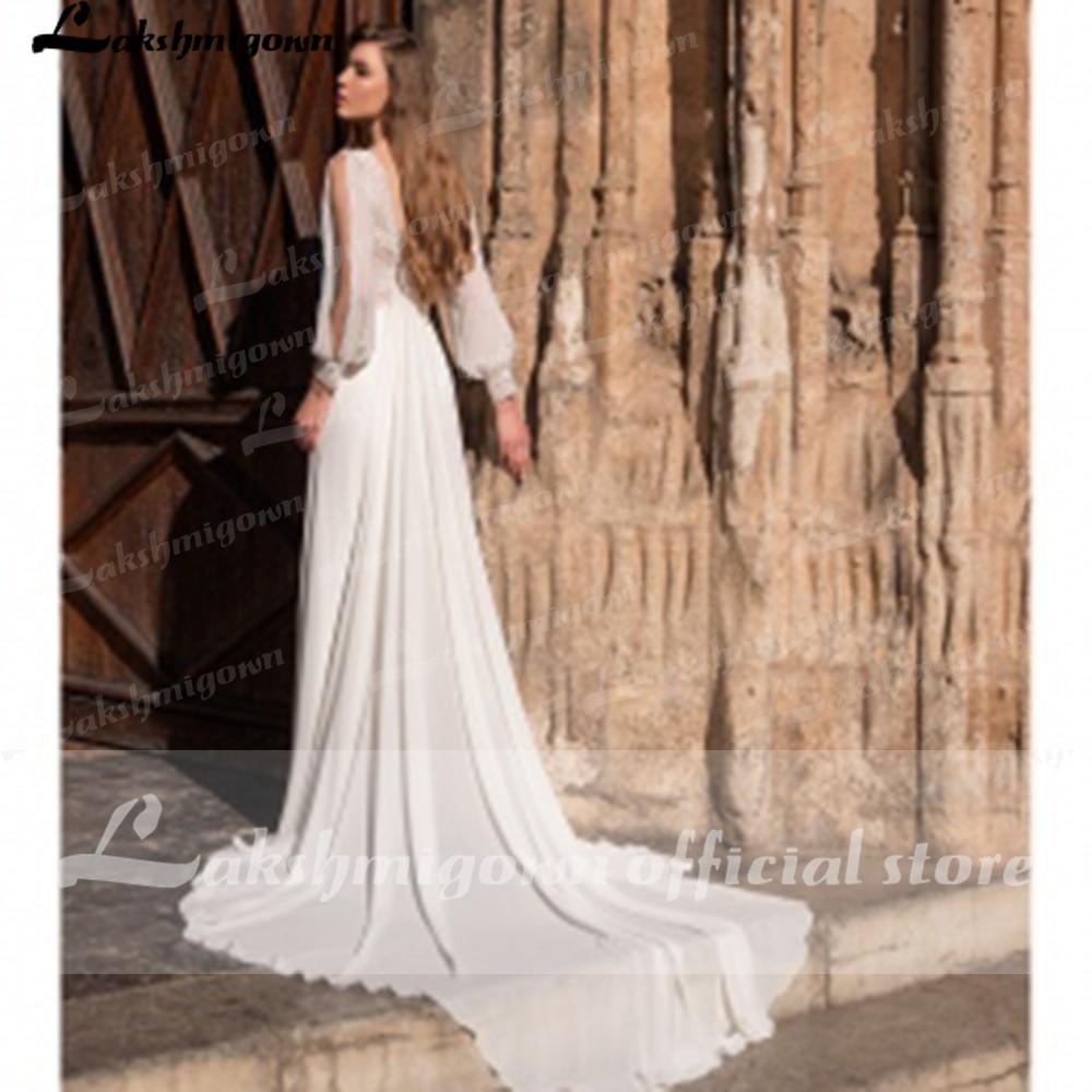 A Line Lace Wedding Dresses Applique Off The Shoulder - ROYCEBRIDAL OFFICIAL STORE