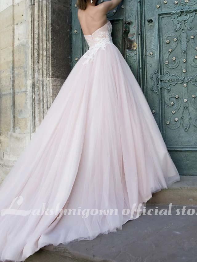 A-Line Wedding Dresses V Neck Sweep / Brush Train - ROYCEBRIDAL OFFICIAL STORE