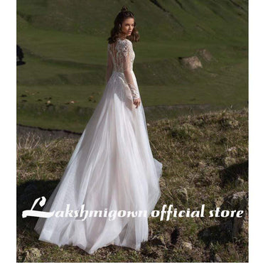 Appliques Lace A-Line wedding dress Sweetheart - ROYCEBRIDAL OFFICIAL STORE