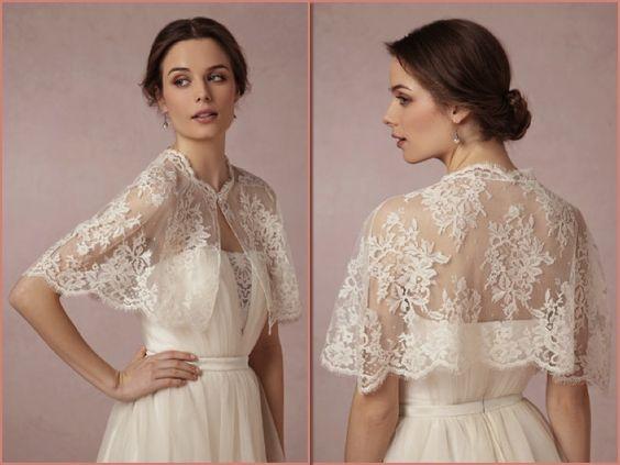 Bridal Lace Jacket Wedding Capes For Bridal Wedding Shawl - ROYCEBRIDAL OFFICIAL STORE