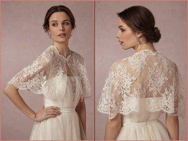 Bridal Lace Jacket Wedding Capes For Bridal Wedding Shawl - ROYCEBRIDAL OFFICIAL STORE