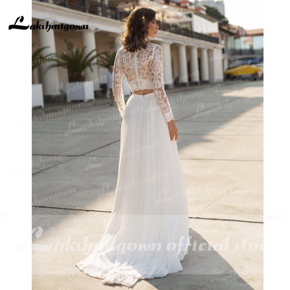 Charming Beach Lace Wedding Dresses A-line