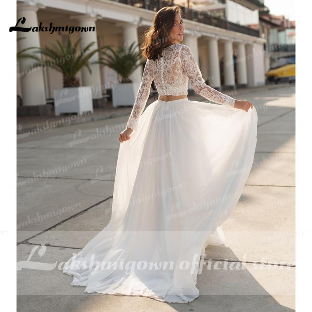Charming Beach Lace Wedding Dresses A-line