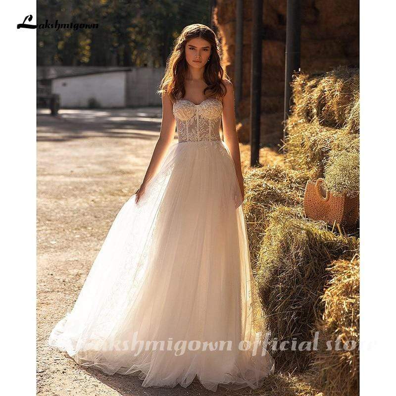 Crystal Wedding Dress Off The Shoulder Bridal