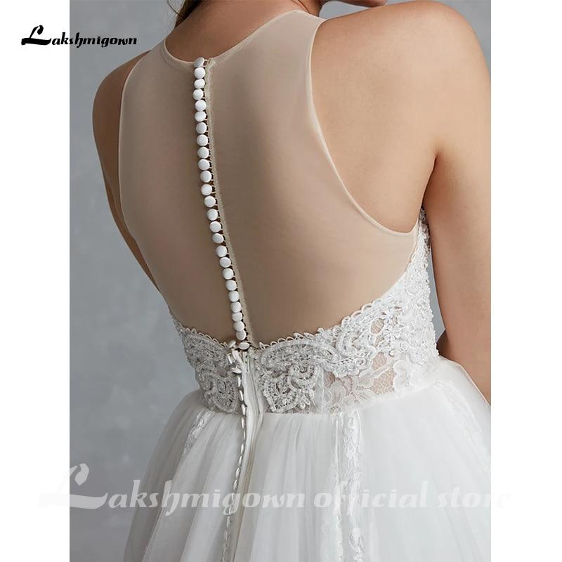 Glamorous Regular Straps Wedding Dresses Jewel Neck Court Train - ROYCEBRIDAL OFFICIAL STORE