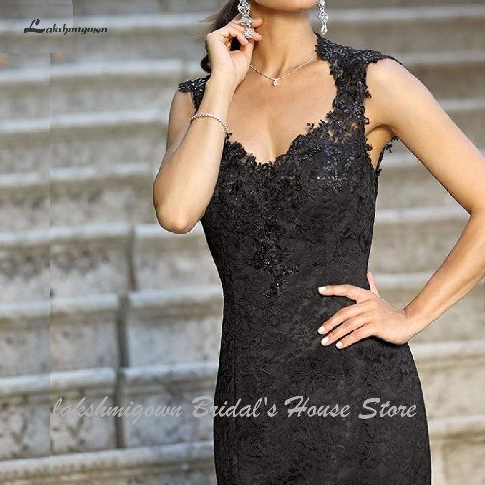 Gothic Black Mermaid Wedding Dresses Sexy Bridal - ROYCEBRIDAL OFFICIAL STORE