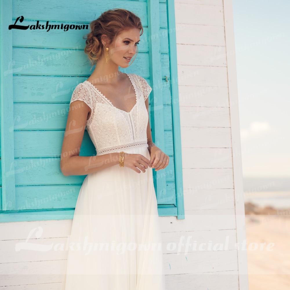 Ivory Wedding Dresses A Line Bridal Dress Lace Top - ROYCEBRIDAL OFFICIAL STORE