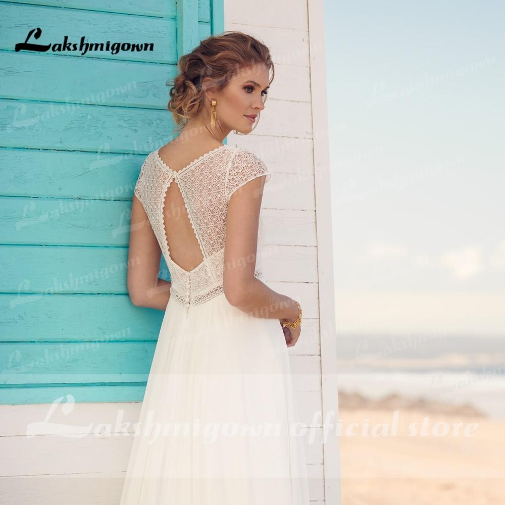 Ivory Wedding Dresses A Line Bridal Dress Lace Top - ROYCEBRIDAL OFFICIAL STORE