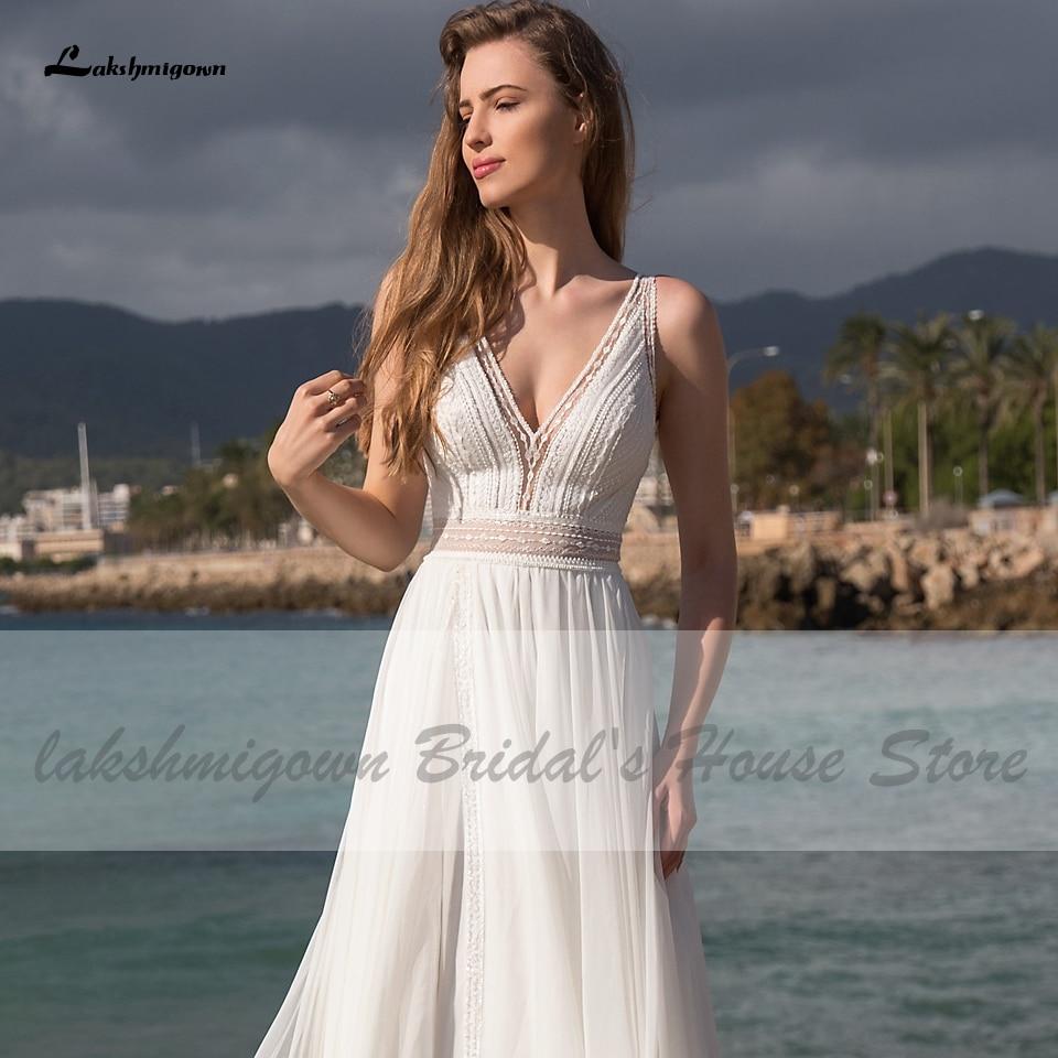 Lakshmigown Off White Wedding Dress Beach Summer