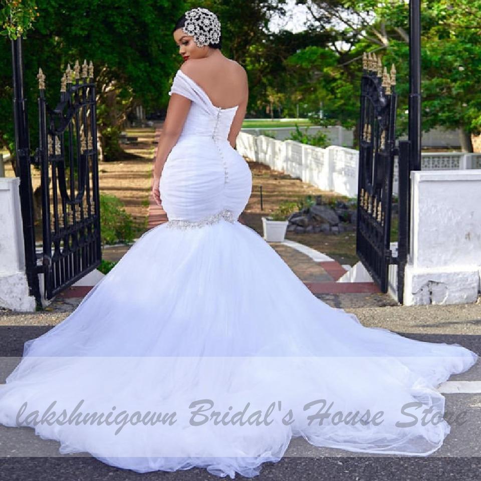 Mermaid Wedding Dress Modest Bridal Dress Off the Shoulder