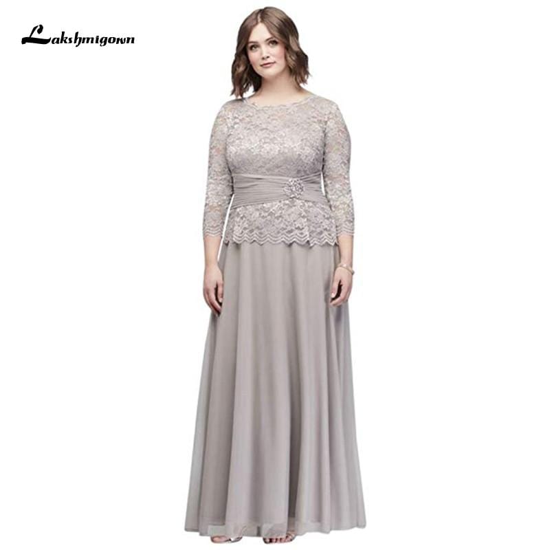 Plus Size Glitter Lace Mother Of The Bride Dresses