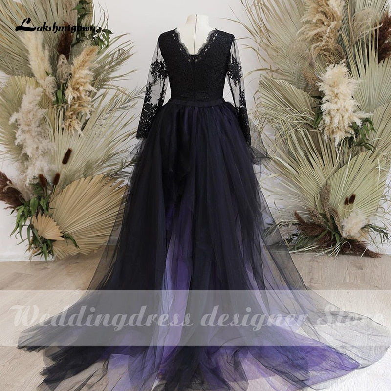 Charming Light Purple Tulle Quinceanera Dresses, Black Appliques | aftcra