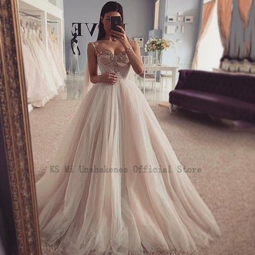 Roycebridal Sexy Crystals Wedding Dresses