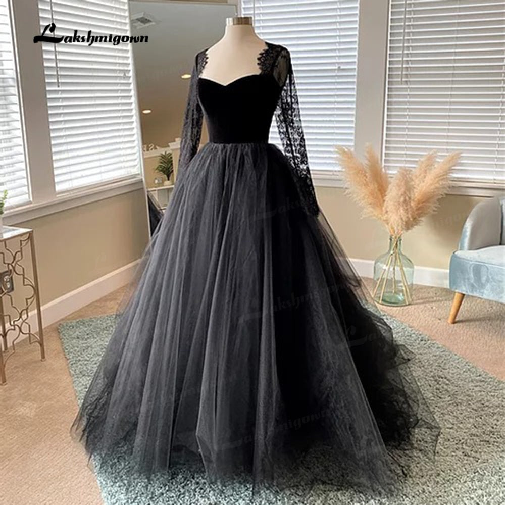 Black Wedding Dresses That Will Strike Your Fancy | Black wedding dresses,  Black lace wedding dress, Black wedding gowns