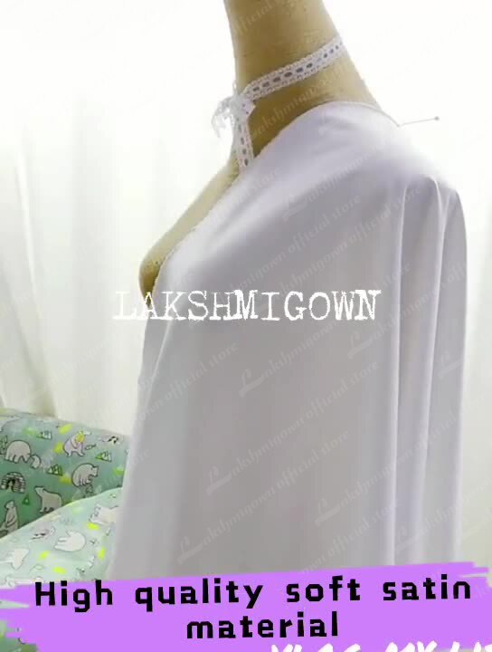 Lakshmigown Simple Short Wedding Dresses Long Sleeves Ankle-Length A-Line Bride Dresses Pleated Wedding Gowns with Pocket - ROYCEBRIDAL OFFICIAL STORE