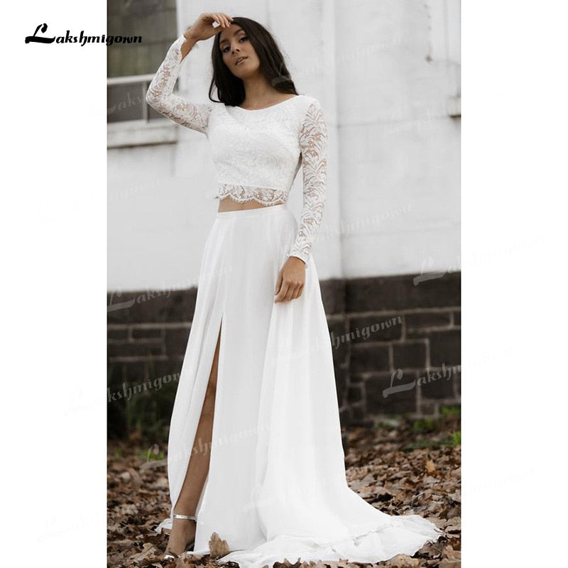 Sheer Neck Cap Sleeved Long Wedding Dress With Corset Low Back Lace Bodice Bridal  Gown With Removable Beaded Sash Bride Dress Custom Made From Bohobridal,  $105.53