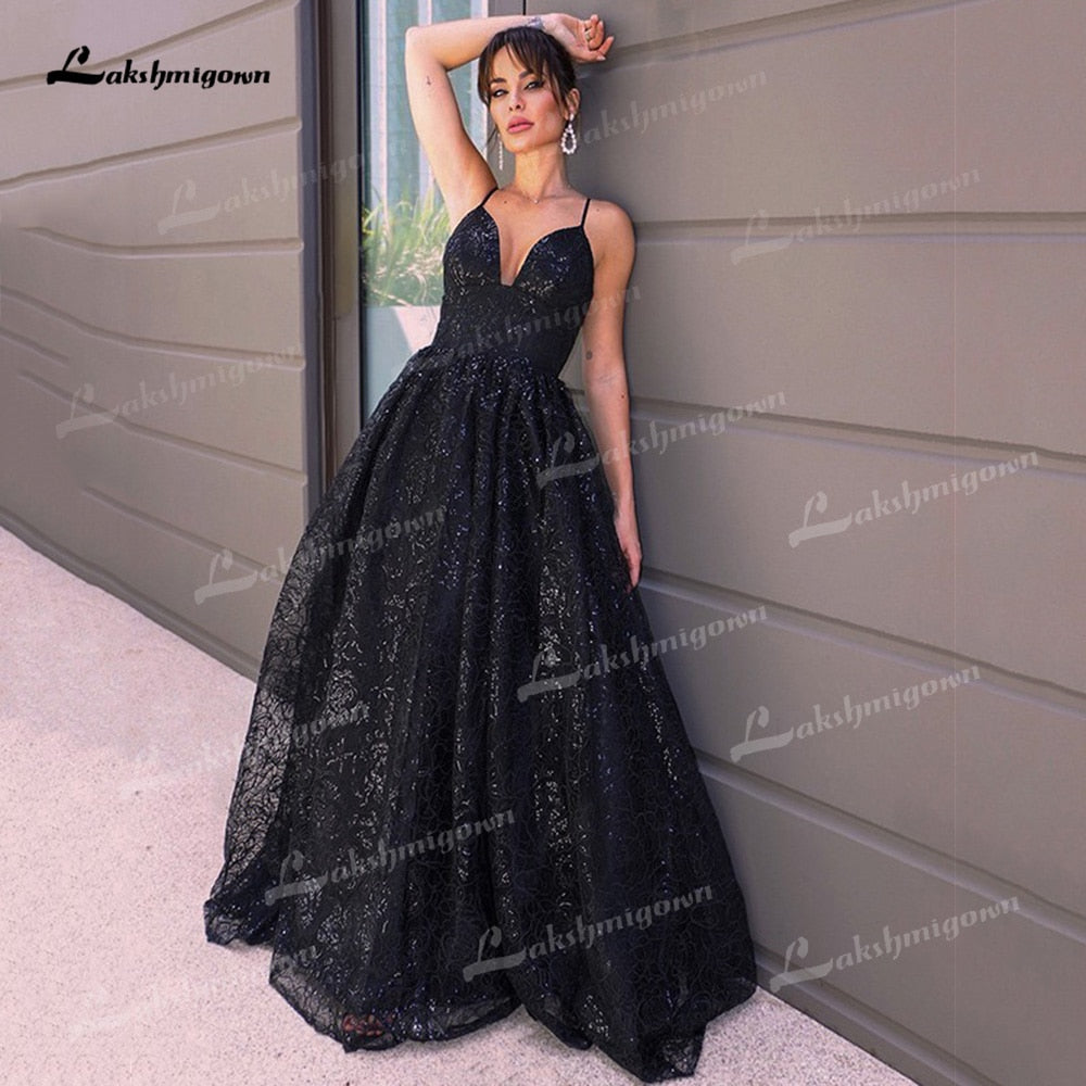 Stunning Black Lace Black Satin Prom Dress With Bone Bodice, High Split,  Sweep Train, And Formal Evening Gown For Special Occasions From  Classicalforever, $139.81 | DHgate.Com