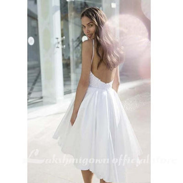Satin Wedding Dress Elegant Plus Size White Wedding Gowns - ROYCEBRIDAL OFFICIAL STORE