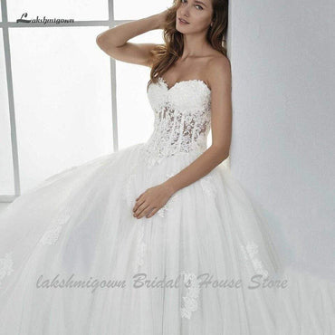 Sexy Corset Wedding Dresses Lace Up Long Off Shoulder - ROYCEBRIDAL OFFICIAL STORE