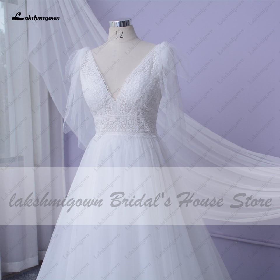 Sexy Wedding Dress A Line 2021Bridal Dresses V-neck