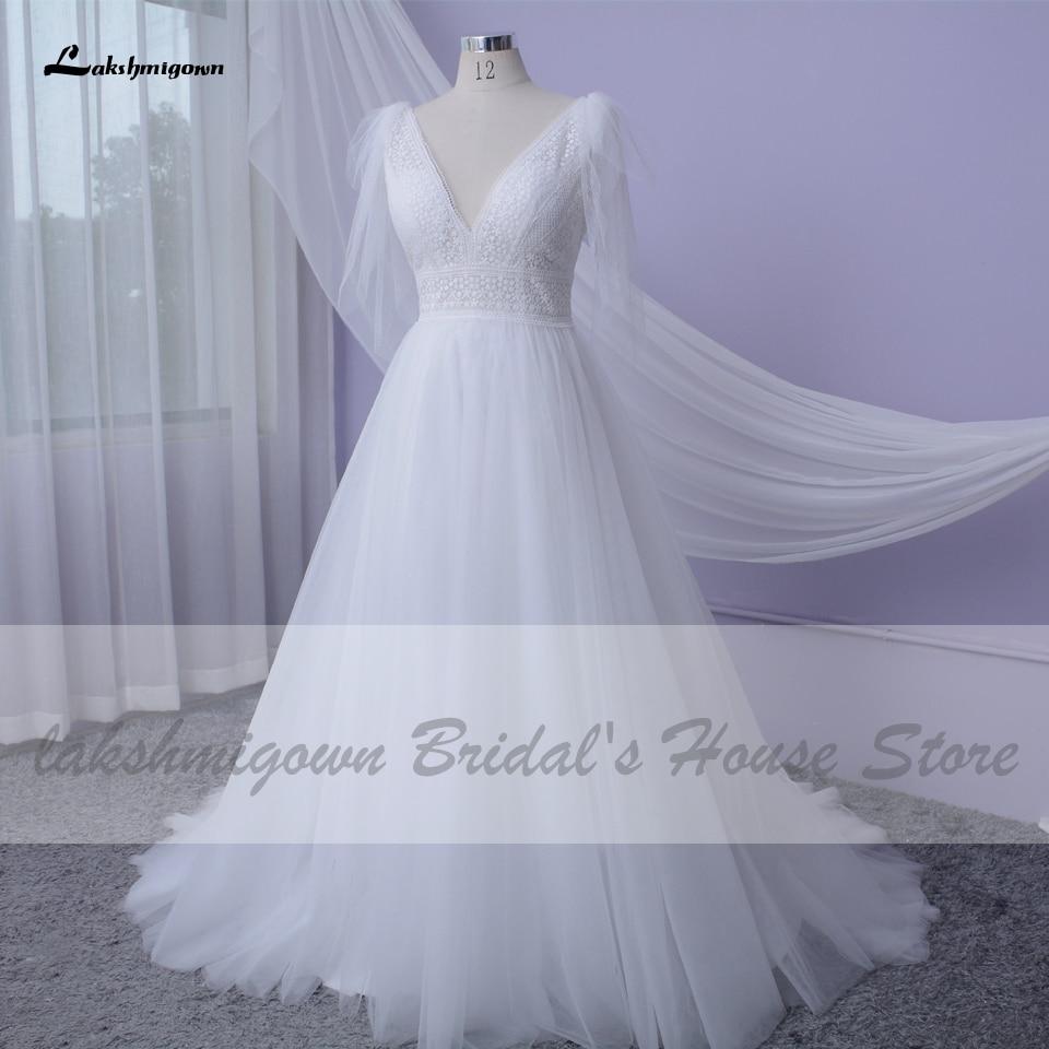 Sexy Wedding Dress A Line 2021Bridal Dresses V-neck