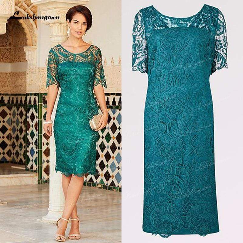 Sheath Knee-length Lace Mother of the Bride Dresses