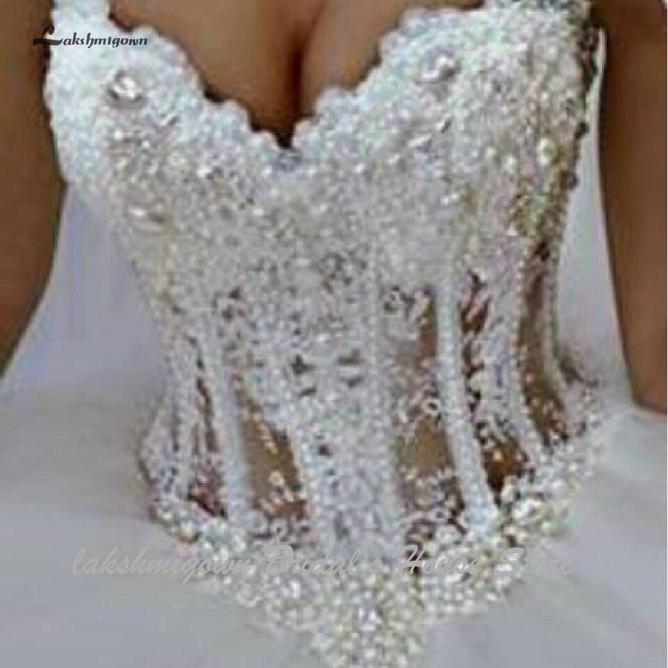 Sheer Illusion Sexy African Wedding Gowns Off Shoulder