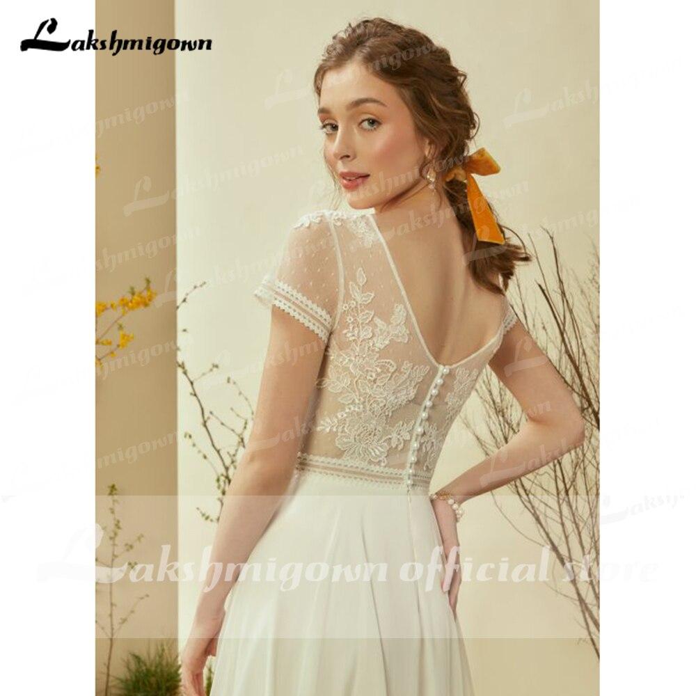 Sukienka Na Wesele Ivory Beach Bridal Gowns Sexy Backless Appliques Wedding Dresses Plus Size Robe Mariee Lakshmigown