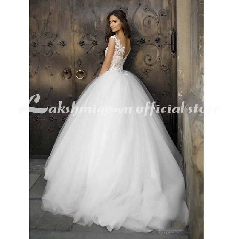 Vintage Turkey Plus Size Lace Ball Gown Wedding Dress - ROYCEBRIDAL OFFICIAL STORE