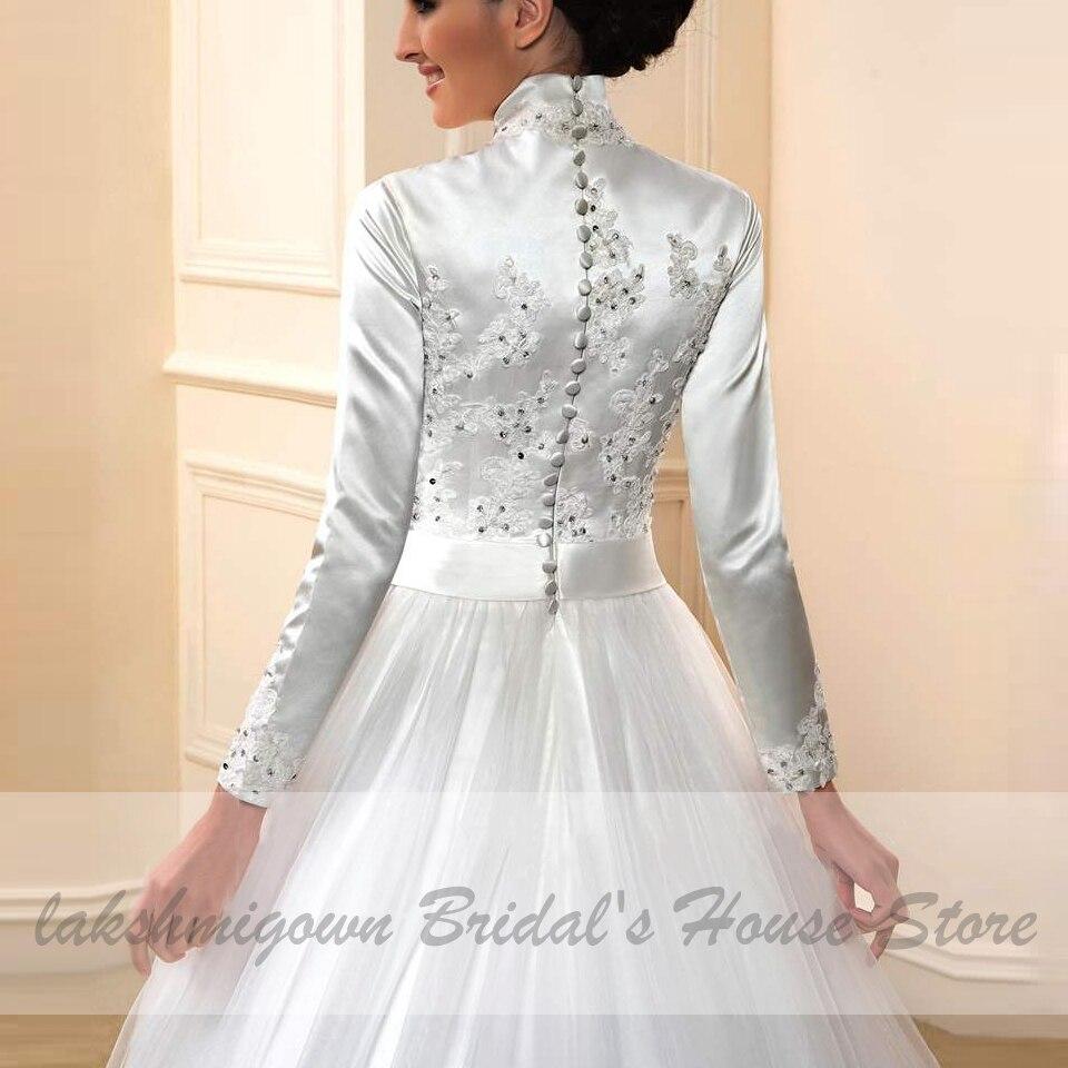Wedding Dress with Detachable Train Lace Beaded - ROYCEBRIDAL OFFICIAL STORE
