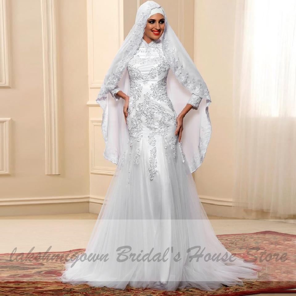 Luxury Royal Hijab Evening Dress, Lace Engagement Dress, Henna Dress, Muslim  Wedding Dress, Quality Beaded Lace, Long Sleeve Dress - Etsy Denmark