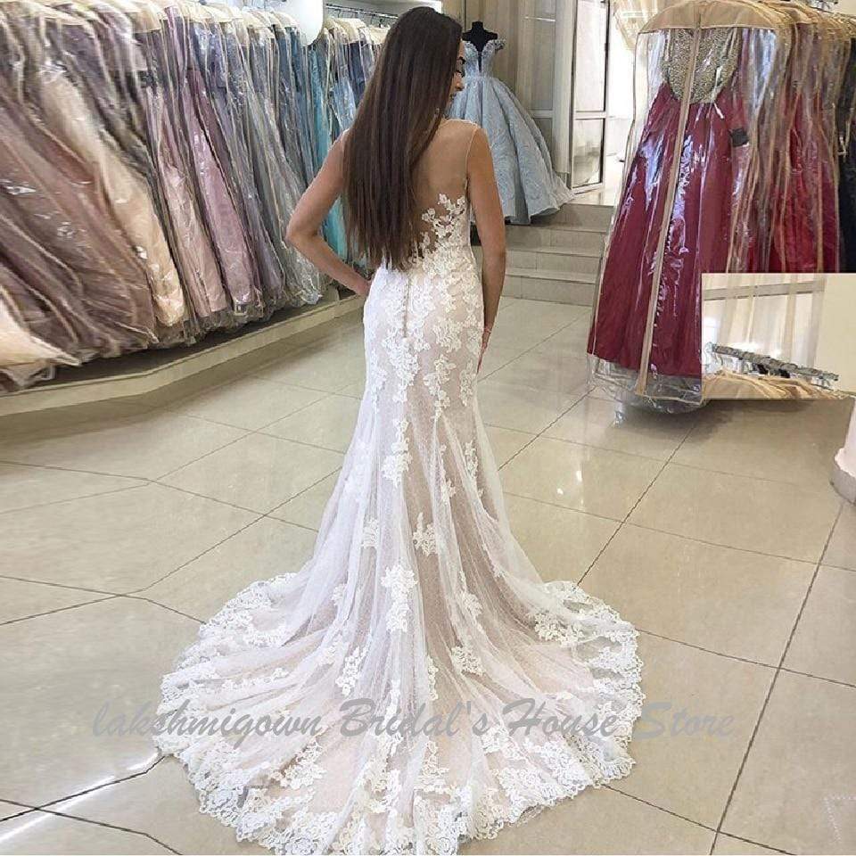 Wedding Gowns Vintage Lace Mermaid made Wedding Dresses